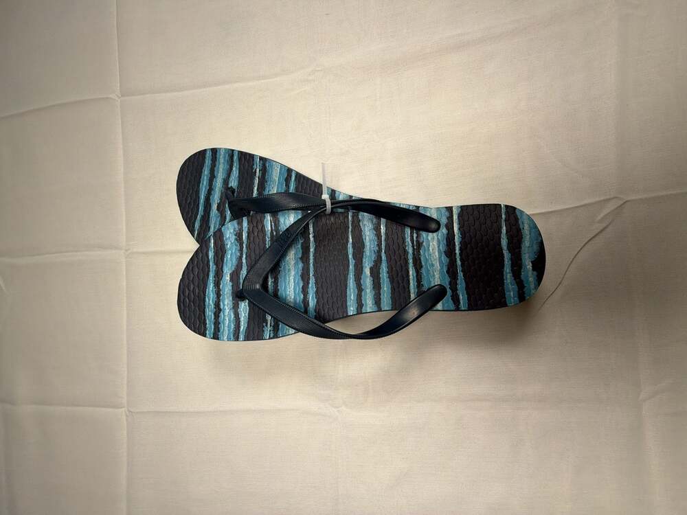 Gap Printed Striped Rubber Flip Flops